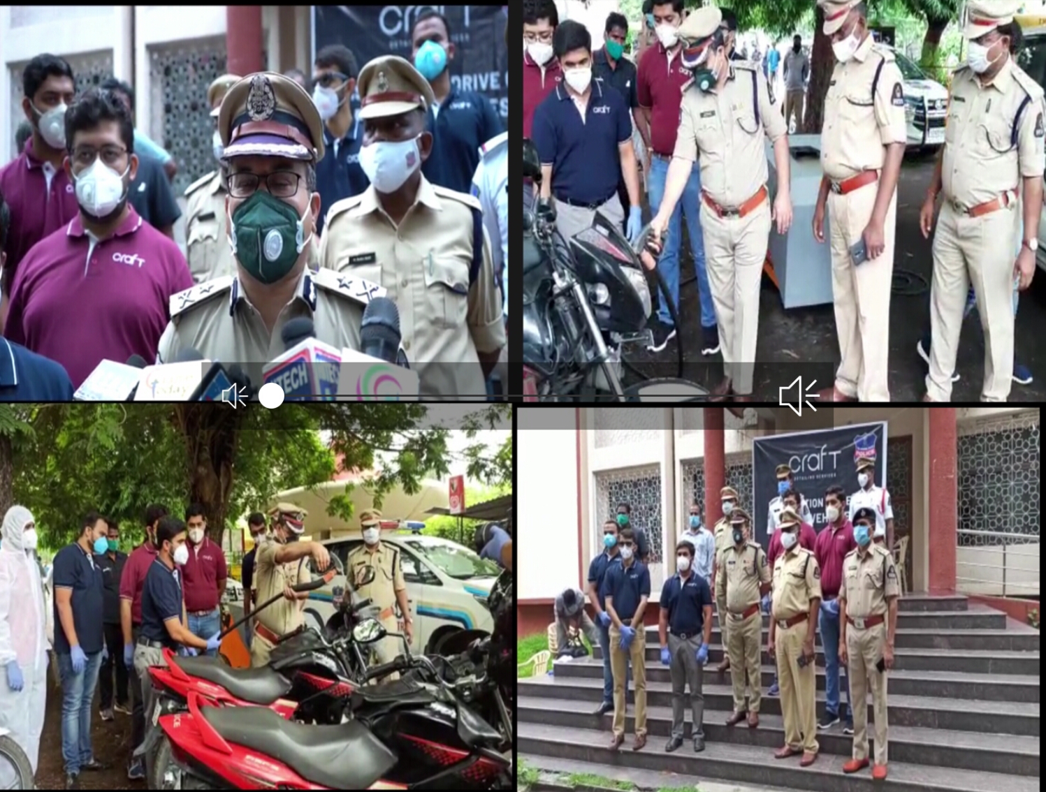 .Disinfection & Sanitisation of Trafc Police Fleet by Craft Detailing Services