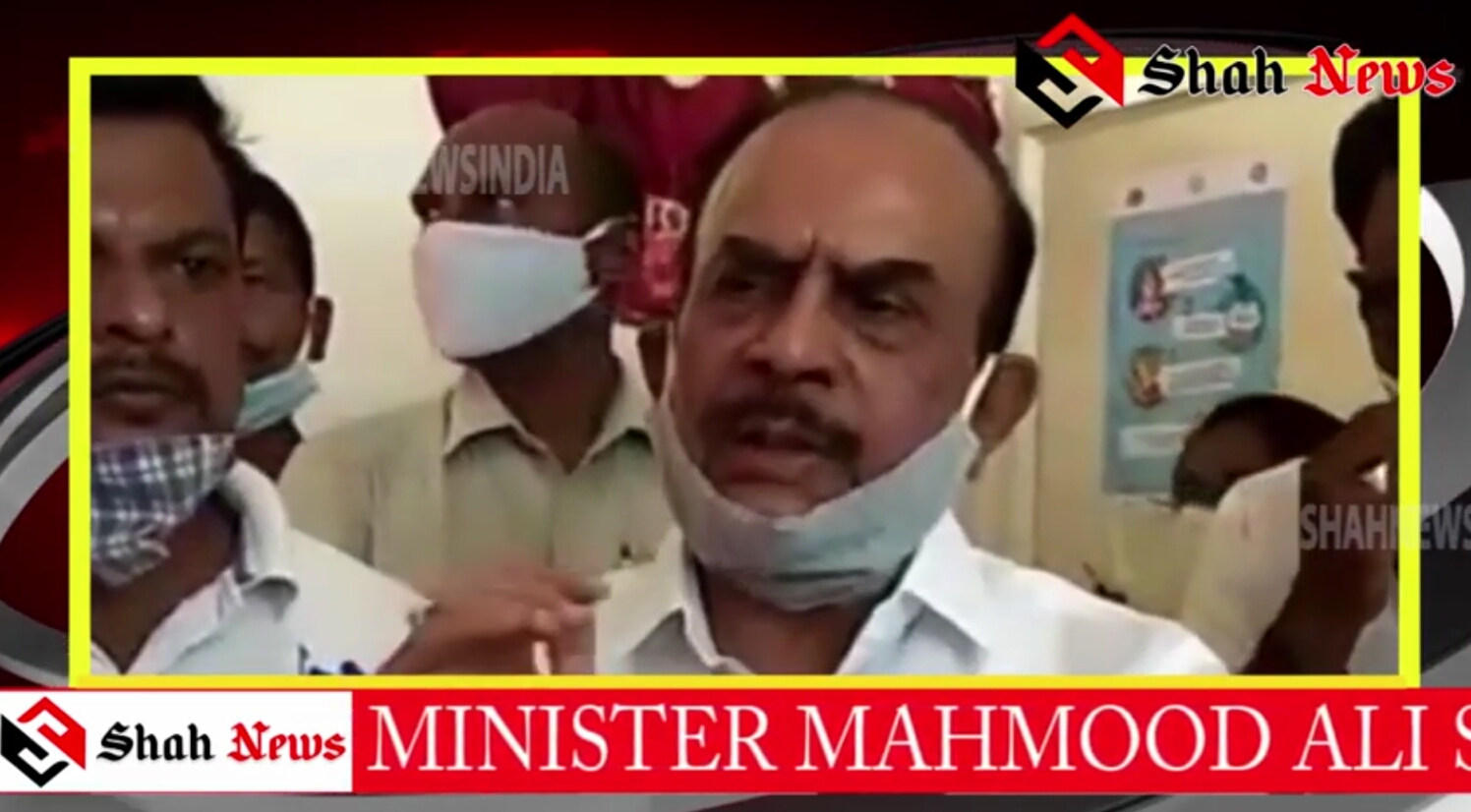 TELANGANA STATE HOME MINISTER MOHMOOD ALI SIR WHO OPENED THE BASTI DAWAKANA IN HYDERABAD...