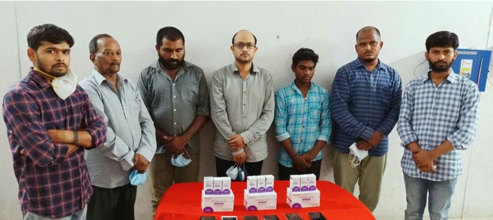 HELD FOR ILLEGALLY PROCURING & SELLING REMDESIVIR INJECTION ON HIGHER PRICE...