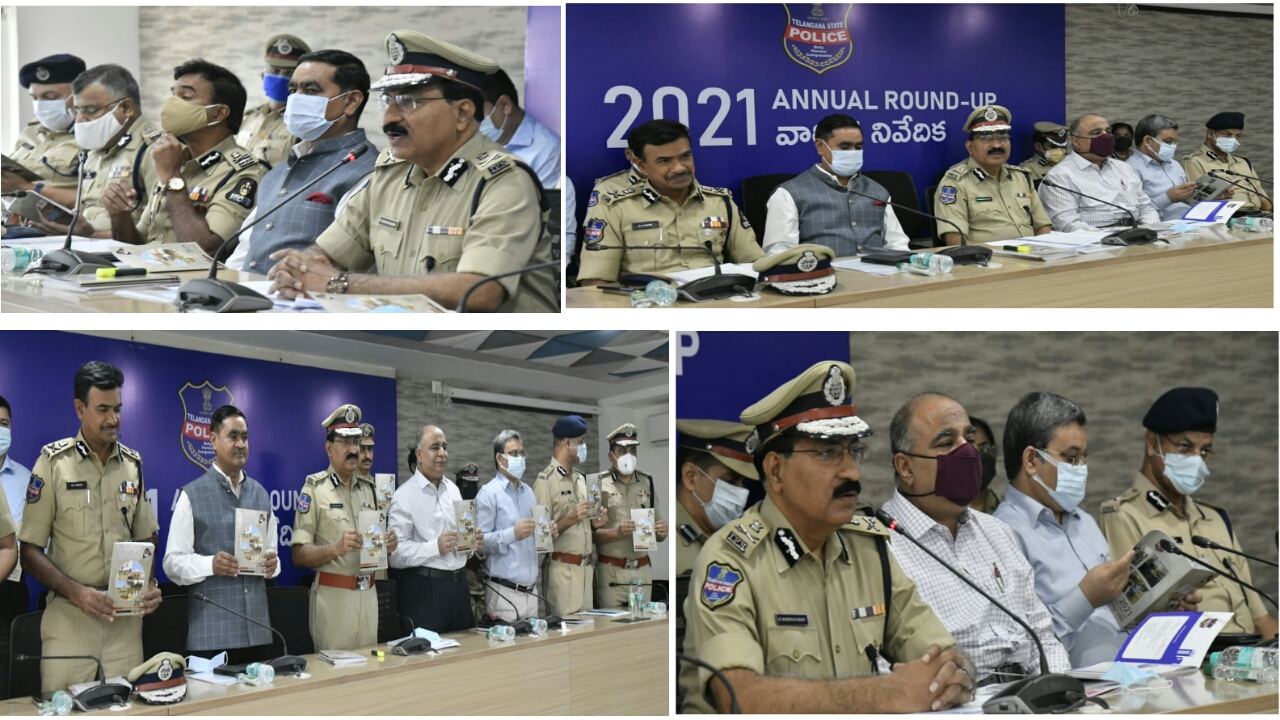ANNUAL ROUND-UP TELANGANA DGP : DGP TELANGANA Sri.M.MAHENDER REDDY IPS TODAY PRESENTED ANNUAL REPORT 2021.....