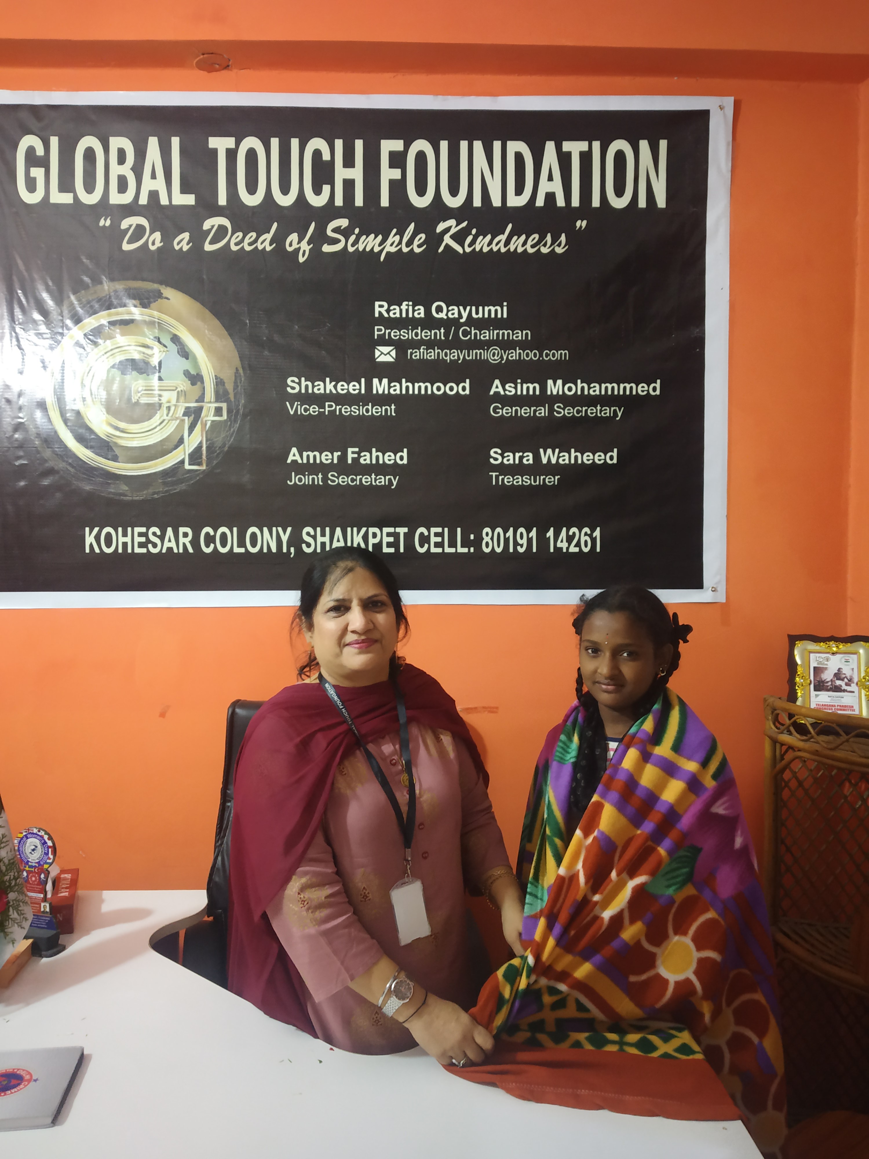 Global Touch Foundation Celebrates it`s 1st  Annual day with Poor Peoples In Hyderabad City