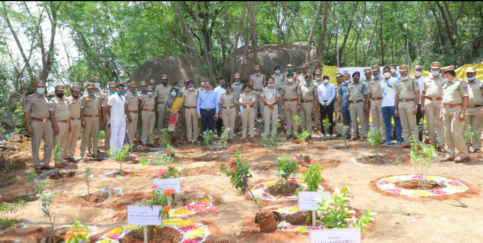 CYBERABAD # GEAR FOR SIXTH PHASE OF TELANGANA KU HARITHA HARAM CYBERABAD CP SHRI VC SAJJANAR, IPS....