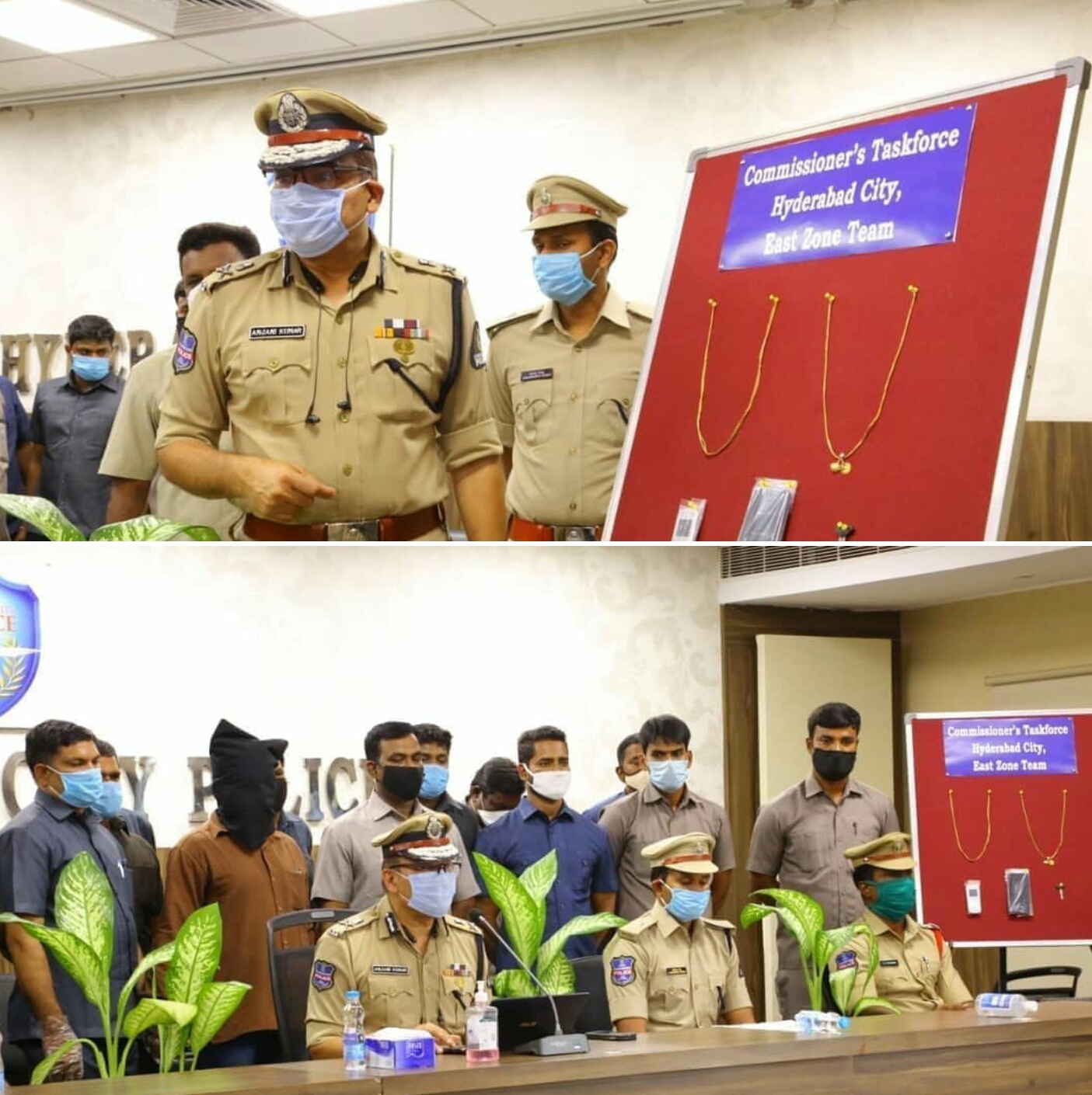 NOTORIOUS INTERSTATE CHAIN SNATCHER HELD The Sleuths of Commissionerâ€™s Task force, East Zone Team, Hyderabad city, apprehended