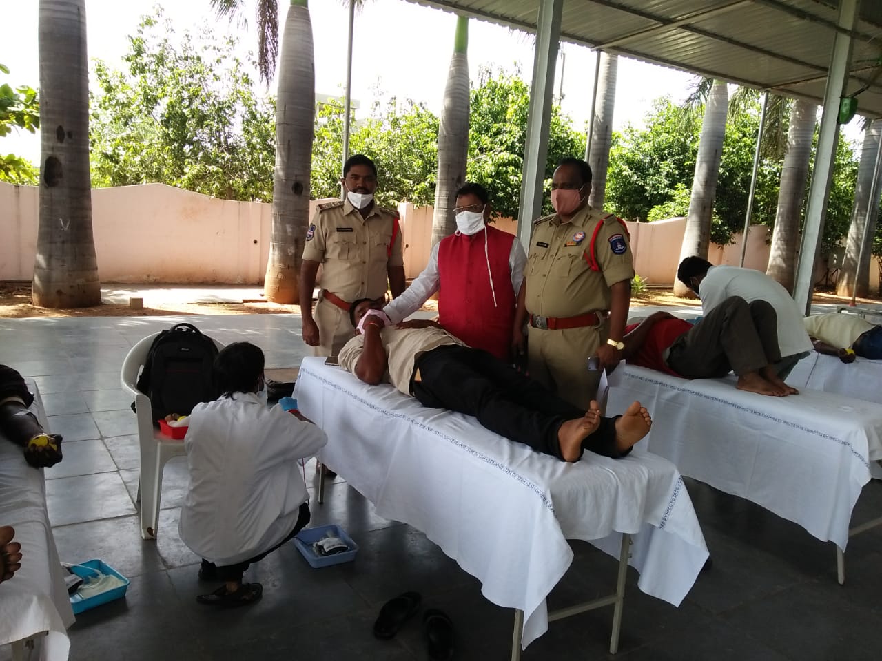 Blood Donation Camp at Kothur PS & Nandigama PS  limits -	Till now 3488 units blood collected