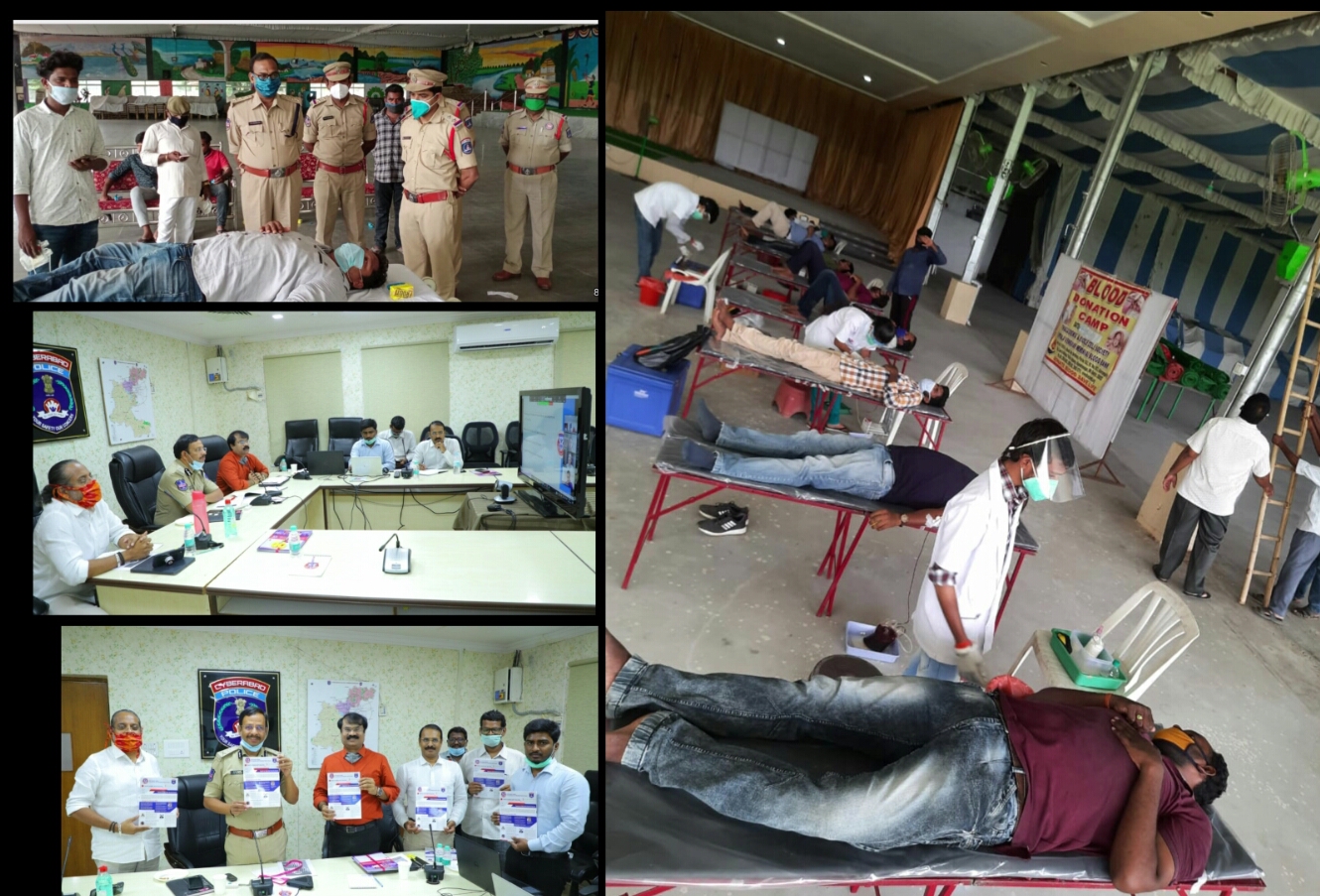 BLOOD DONATION CAMP AT MEDCHAL & DUNDIGAL PS LIMITS...