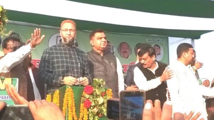 AIMIM PRESIDENT JANAB ASADUDDIN OWAISI SIR PROTEST (CAA-NRC) at kishanjung BIHAR INDIA... 